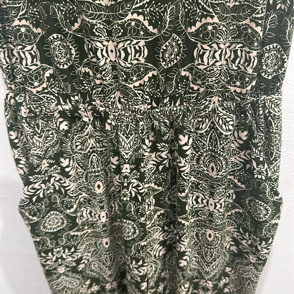 Show Me Your Mumu Cooper Green white paisley Jumpsuit pockets size small - Picture 5 of 13